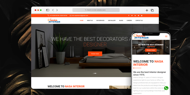 Project and website of Nasa Interior